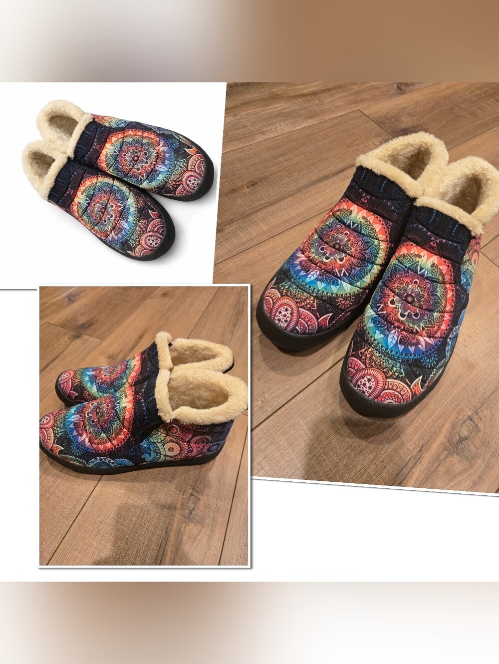 We Vibe Mandala Slippers – Women’s Size 8